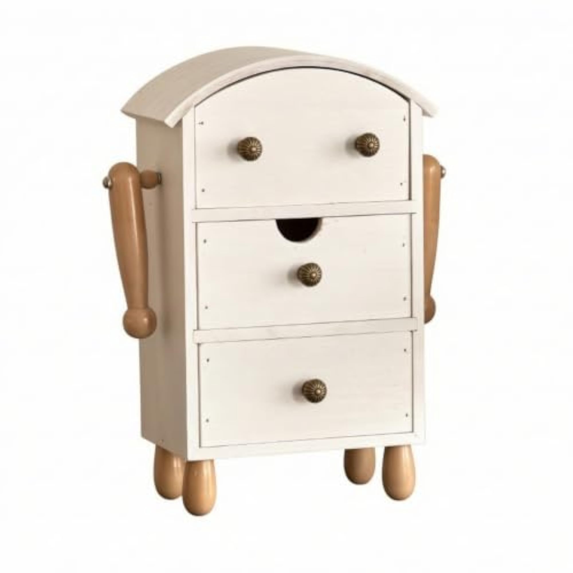 Compact Wood Storage Cabinet, Space-Saving Freestanding Drawer